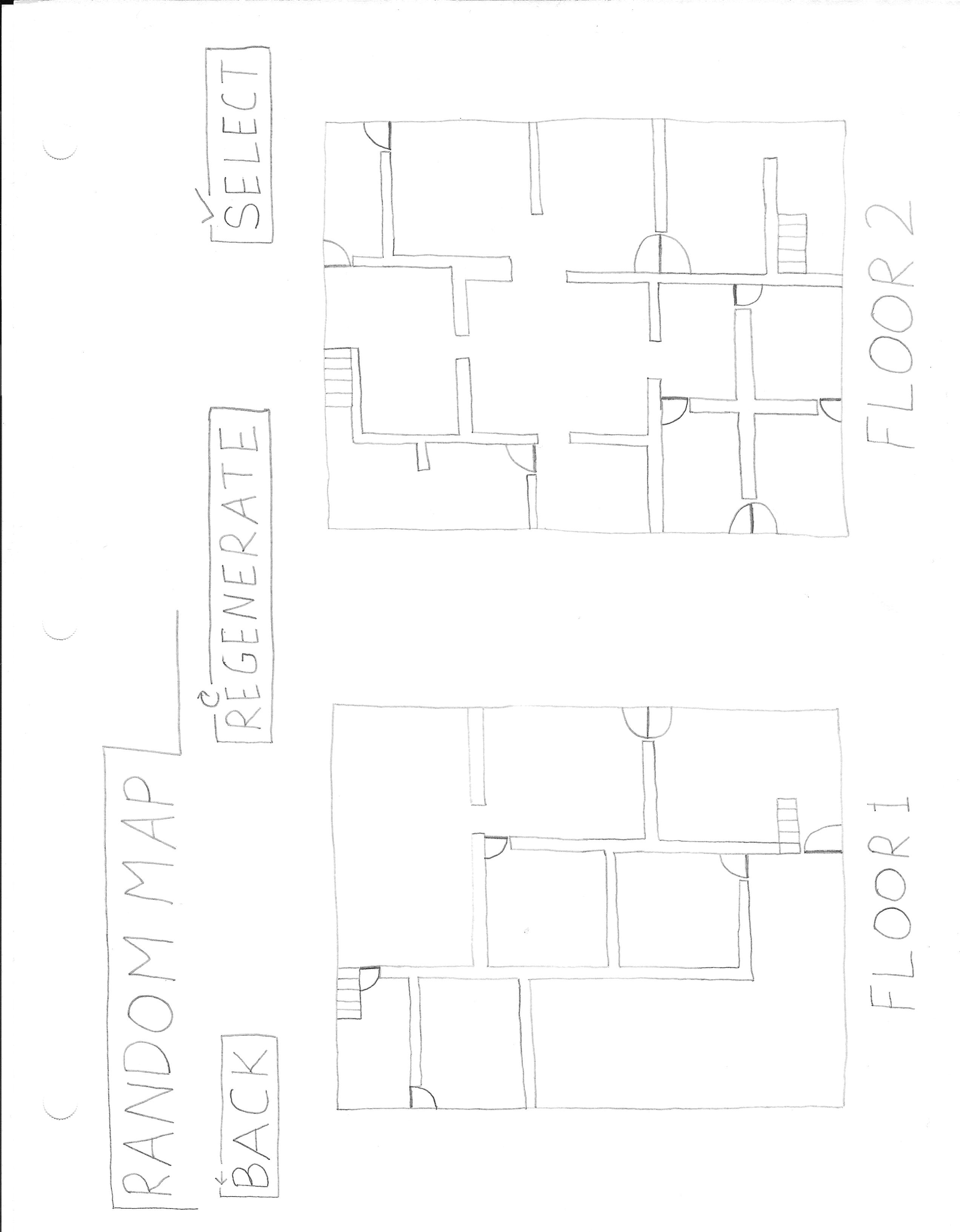 Image of a game UI sketch.