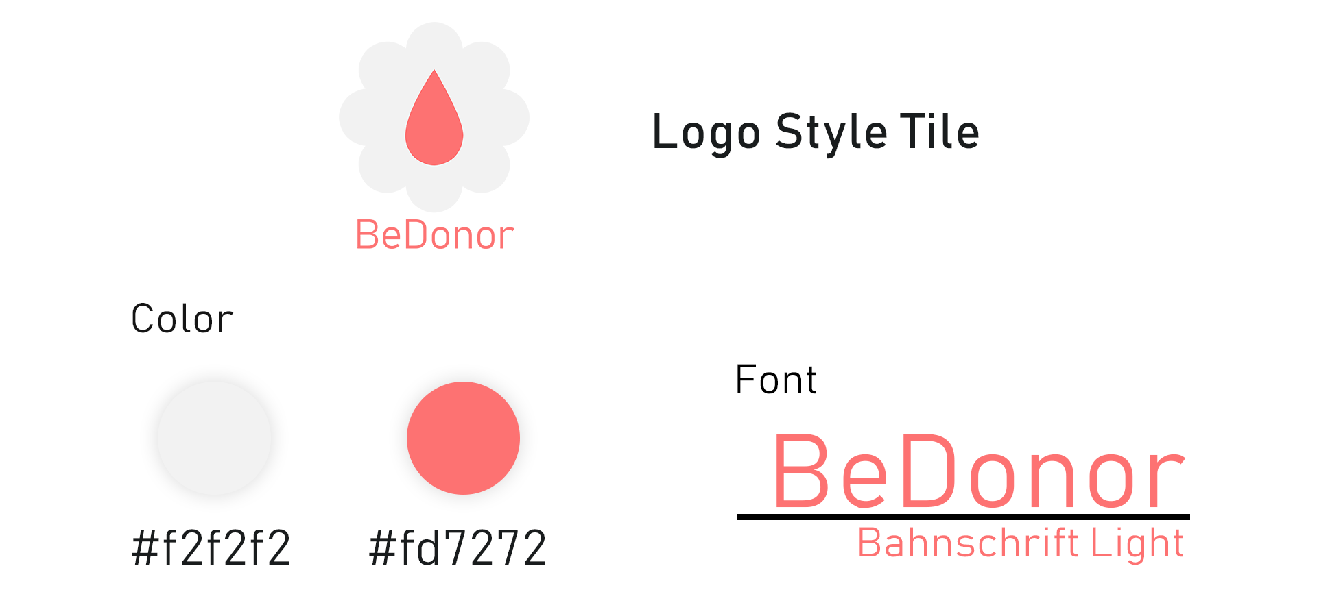 Image showing the font and colors used for Logo Style-Tile