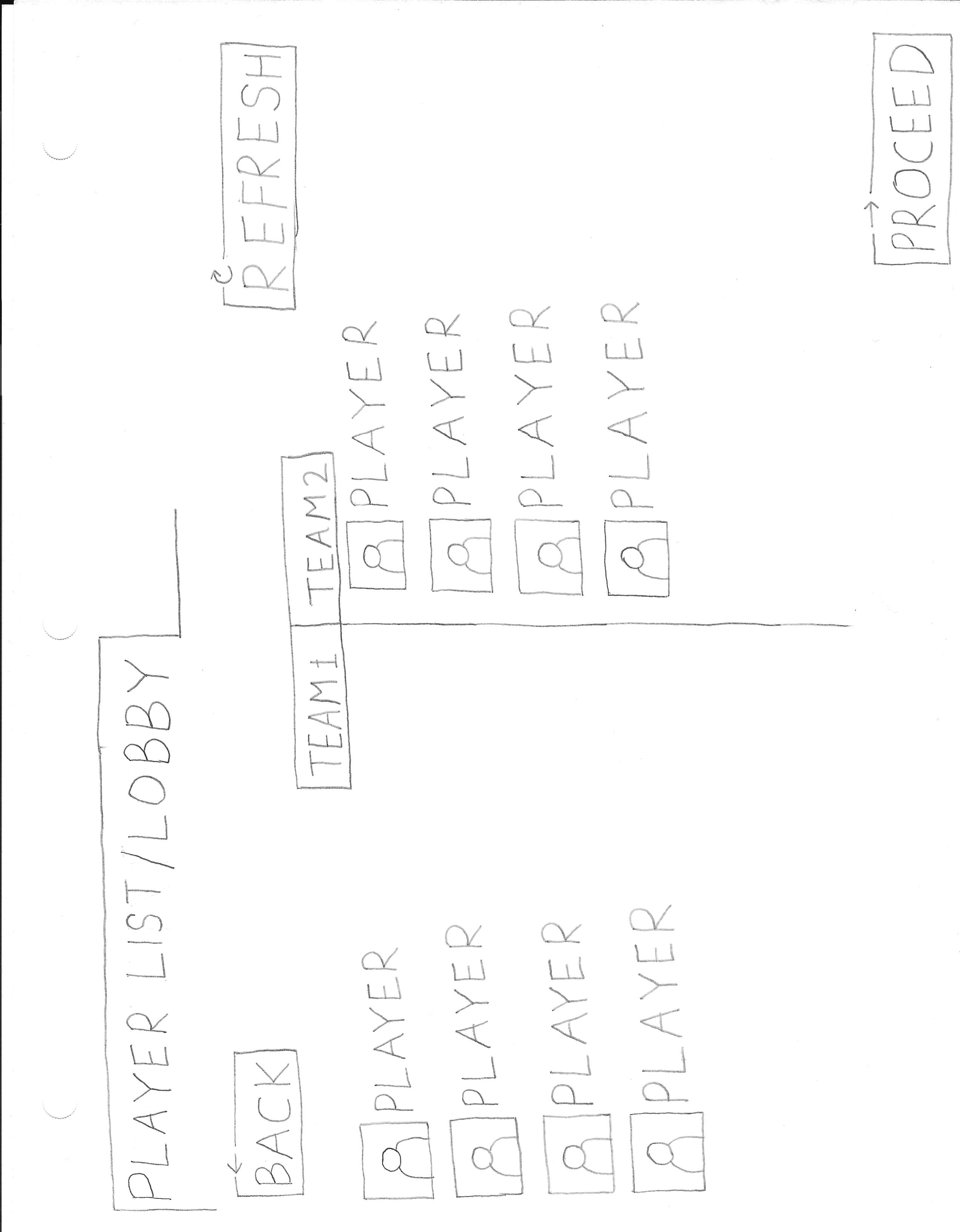 Image of a game UI sketch.