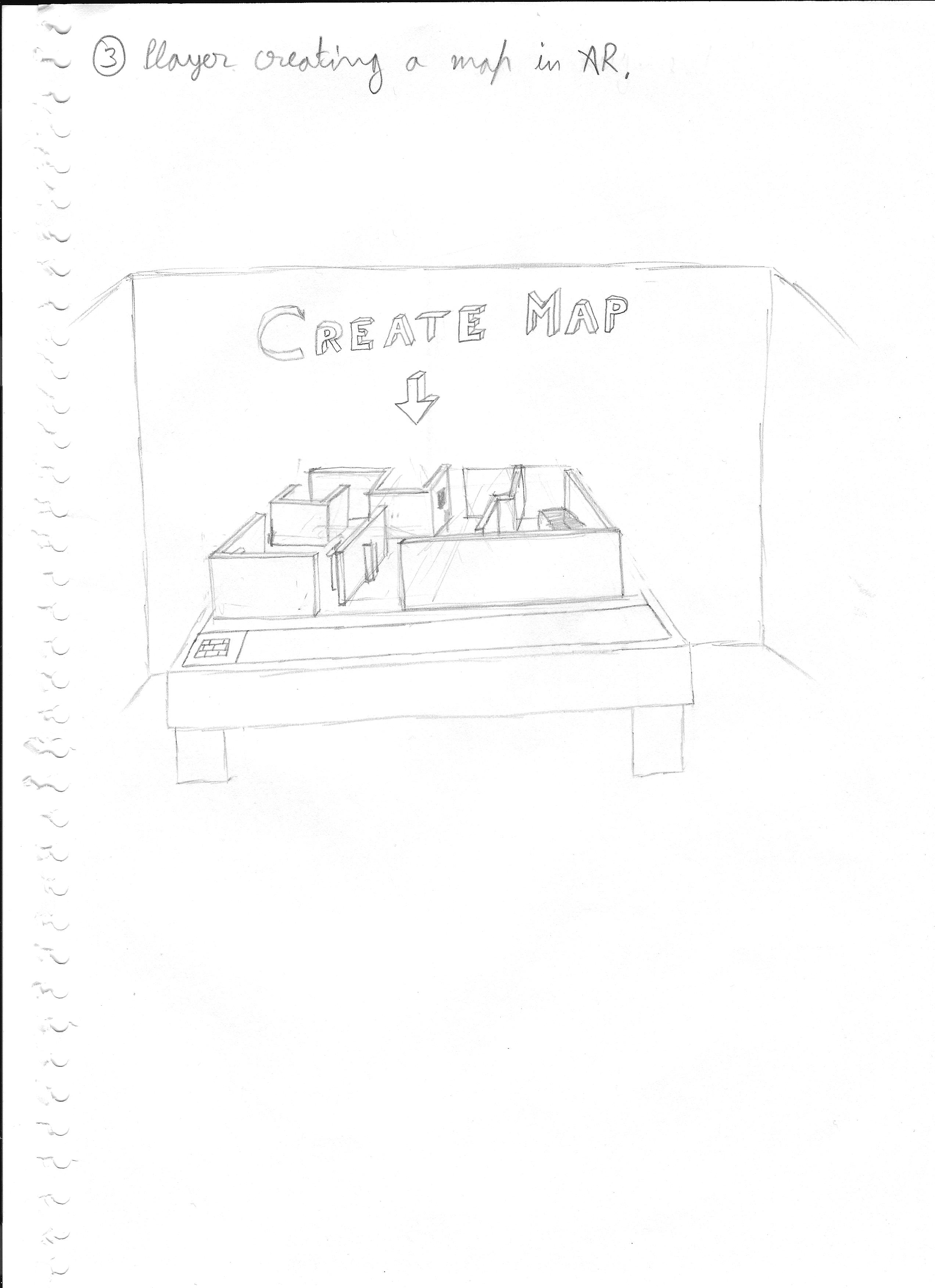 Image of a sketch showing a 3D map.